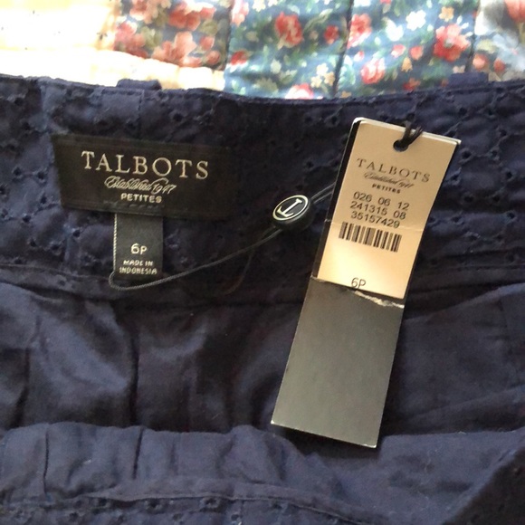 NWT Talbot cotton eyelet shorts - Picture 2 of 4